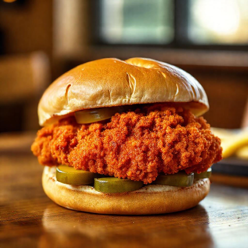 AI generated Spicy Nashville Hot Chicken - comfort food example from CalmFlavor